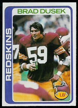 Brad Dusek 1978 Topps football card
