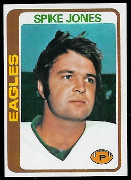 Spike Jones 1978 Topps football card