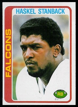 Haskel Stanback 1978 Topps football card