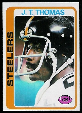 J.T. Thomas 1978 Topps football card