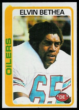 Elvin Bethea 1978 Topps football card