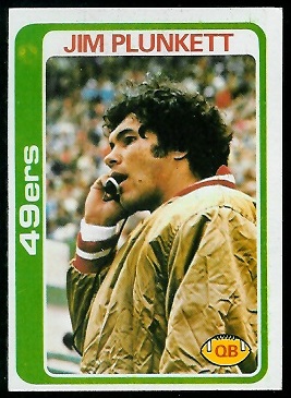 Jim Plunkett 1978 Topps football card