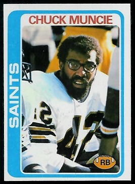 Chuck Muncie 1978 Topps football card