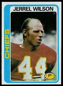 Jerrel Wilson 1978 Topps football card