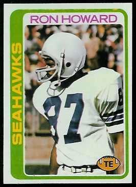 Ron Howard 1978 Topps football card