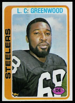 L.C. Greenwood 1978 Topps football card