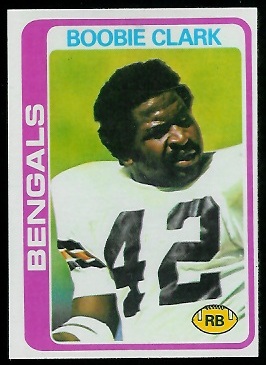 Boobie Clark 1978 Topps football card