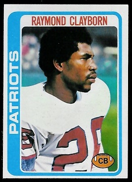 Raymond Clayborn 1978 Topps football card