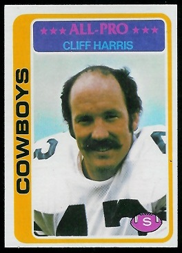 Cliff Harris 1978 Topps football card