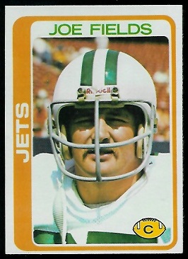 Joe Fields 1978 Topps football card