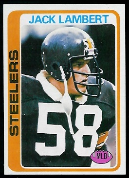 Jack Lambert 1978 Topps football card