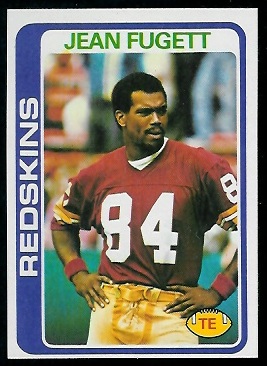 Jean Fugett 1978 Topps football card