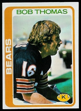 Bob Thomas 1978 Topps football card