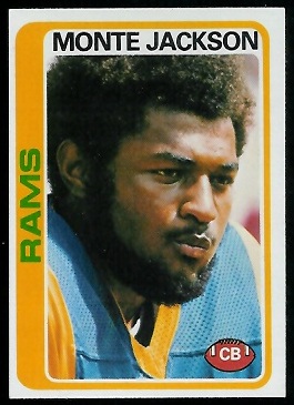 Monte Jackson 1978 Topps football card