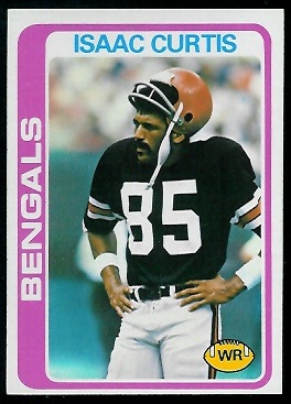 Isaac Curtis 1978 Topps football card