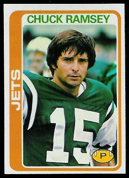 Chuck Ramsey 1978 Topps football card Chuck Ramsey 1978 Topps football card