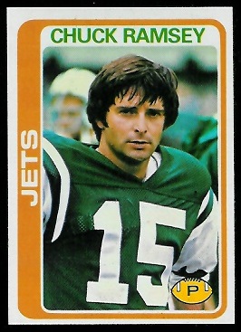 Chuck Ramsey 1978 Topps football card