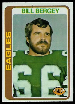 Bill Bergey 1978 Topps football card
