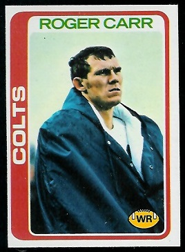 Roger Carr 1978 Topps football card