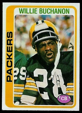 Willie Buchanon 1978 Topps football card