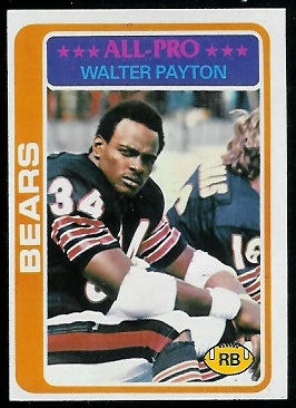 Walter Payton 1978 Topps football card Walter Payton 1978 Topps football card