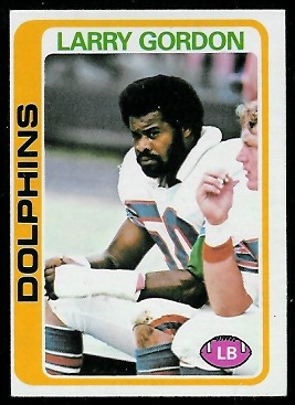 Larry Gordon 1978 Topps football card