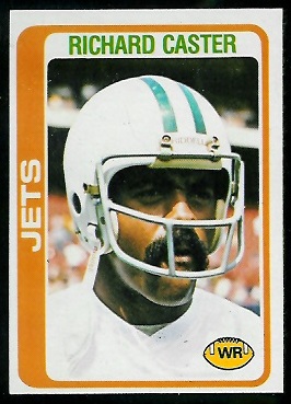 Richard Caster 1978 Topps football card