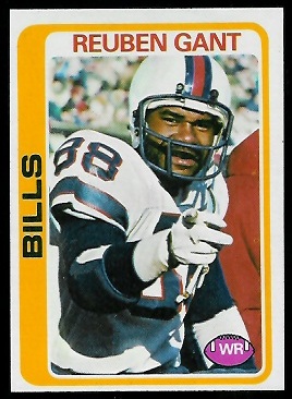 Reuben Gant 1978 Topps football card