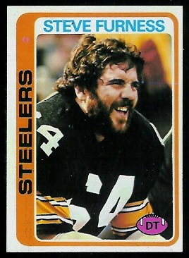 Steve Furness 1978 Topps football card