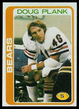 Doug Plank 1978 Topps football card