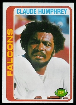 Claude Humphrey 1978 Topps football card