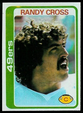 Randy Cross 1978 Topps football card
