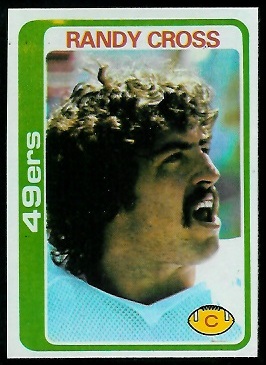 Randy Cross 1978 Topps football card Randy Cross 1978 Topps football card