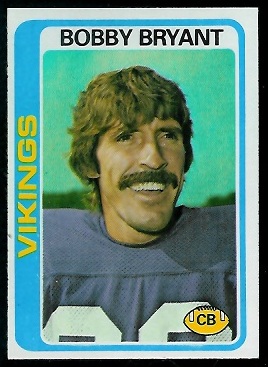 Bobby Bryant 1978 Topps football card