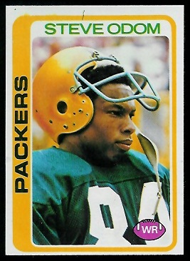 Steve Odom 1978 Topps football card