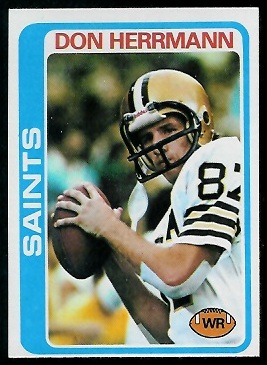 Don Herrmann 1978 Topps football card