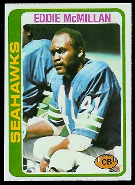 Eddie McMillan 1978 Topps football card