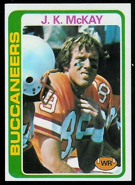 J.K. McKay 1978 Topps football card