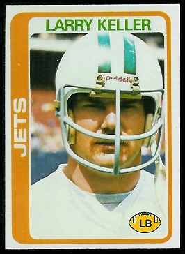 Larry Keller 1978 Topps football card