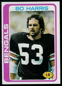 Bo Harris 1978 Topps football card Bo Harris 1978 Topps football card