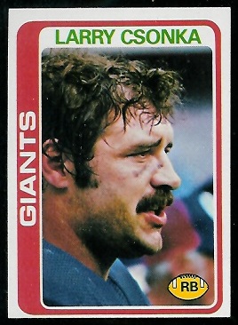 Larry Csonka 1978 Topps football card