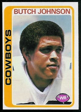 Butch Johnson 1978 Topps football card