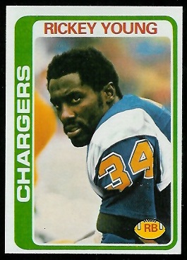 Rickey Young 1978 Topps football card