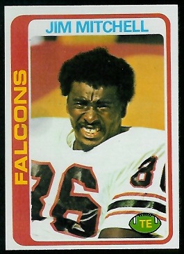 Jim Mitchell 1978 Topps football card