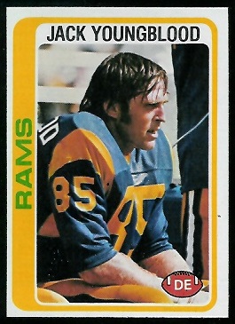 Jack Youngblood 1978 Topps football card
