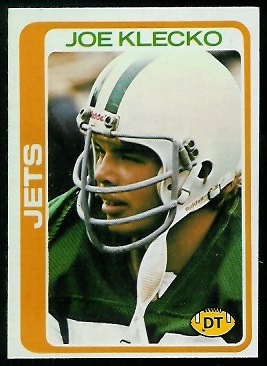 Joe Klecko 1978 Topps football card