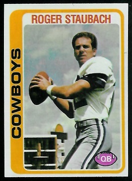 Roger Staubach 1978 Topps football card