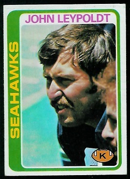 John Leypoldt 1978 Topps football card