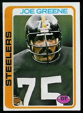 Joe Greene 1978 Topps football card