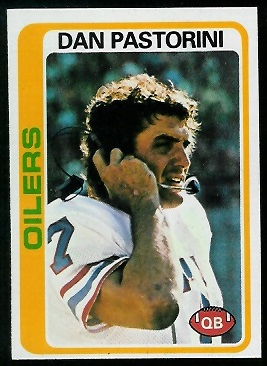 Dan Pastorini 1978 Topps football card